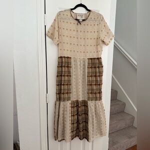 Ace and Jig Plaid Patchwork Dress Size Large